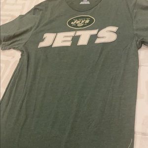 NWT Distressed green jets T-shirt